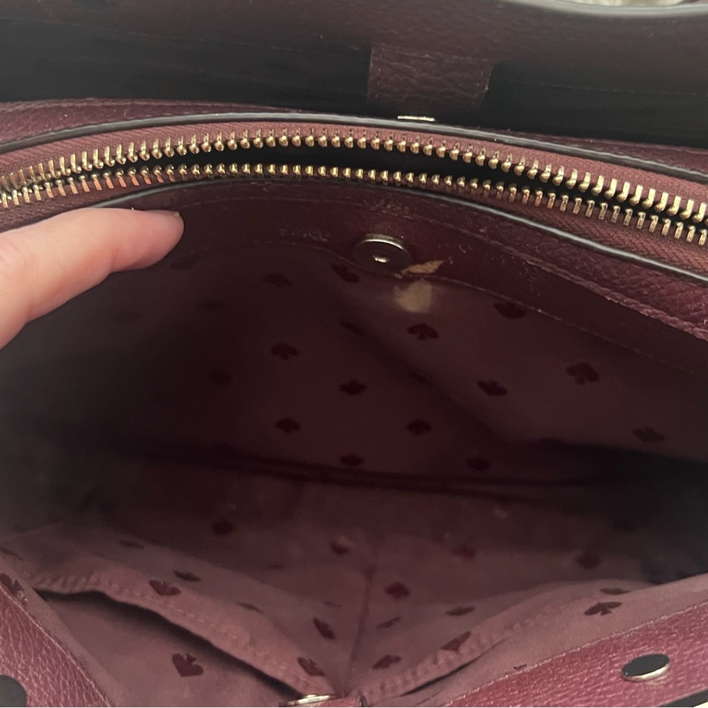 kate spade Burgundy Tote and Wallet Set - Picture 5 of 12